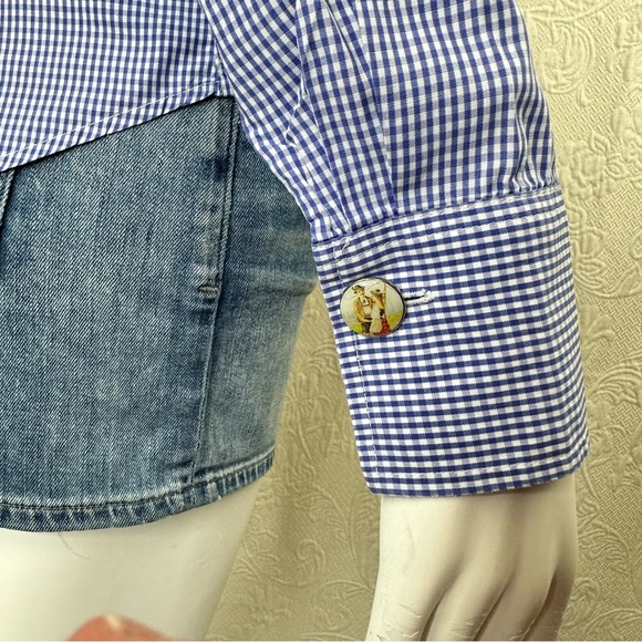 Wallman Austrian Embroidered Gingham Floral Shirt - Picture 11 of 16